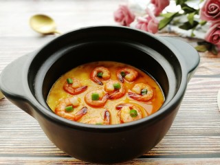 17、辅食计划+虾仁鸡蛋羹,成品图