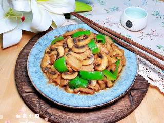 16、蘑菇炒肉,鲜香好吃哟！