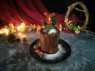 15、巧克力蛋糕,成品。