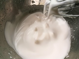 12、酸奶松饼＋酸奶燕麦淋面（无泡打粉）,打发至小弯钩即可~