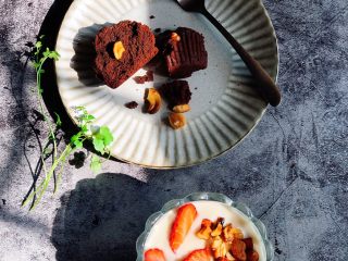 7、巧克力果仁小蛋糕,开启美美的点心时间✌️