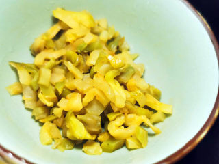 8、奶枣,榨菜一定要煸干才会香