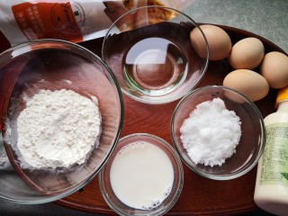 1、肉松小贝,准备食材