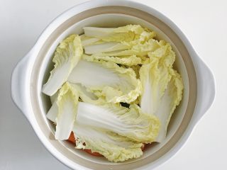 13、宝宝辅食：蔬菜高汤,最后铺上娃娃菜