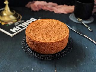 16、不消泡的可可戚风蛋糕,成品图