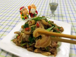 11、香葱拌羊脸,羊脸肉肉入口特别劲道好有口感