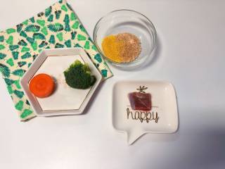 1、【宝宝辅食】杂蔬牛肉粥,准备食材：宝宝米+小米 40 g、胡萝卜 一小段、西蓝花 一小朵、牛肉 适量；