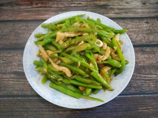 13、四季豆炒肉丝,成品图