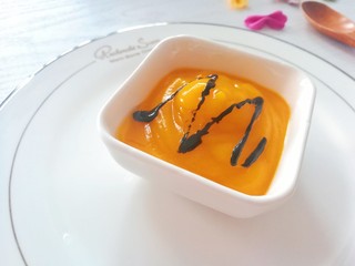 10、南瓜泥,就可以开动喽