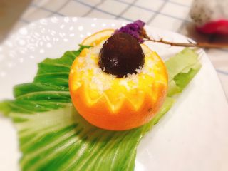 16、橙子蒸蛋-12m➕宝宝辅食,成品图。