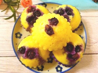 18、蒸蓝莓鸡蛋糕,成品图