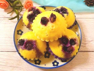 20、蒸蓝莓鸡蛋糕,成品图