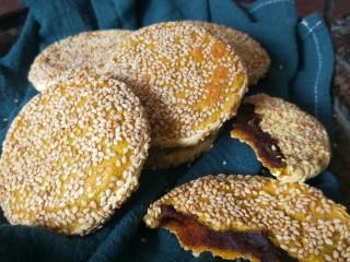 16、南瓜糯米夹心饼,成品图