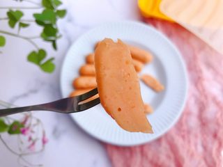 14、鲜虾胡萝卜肉肠,成品