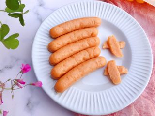 15、鲜虾胡萝卜肉肠,成品