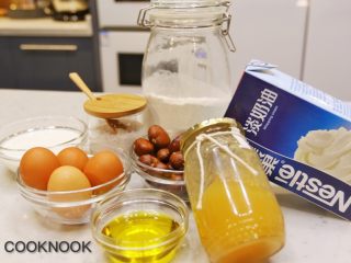 1、秋香栗子千层蛋糕,食材准备