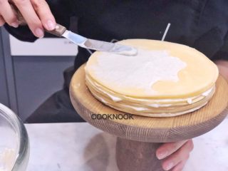 20、秋香栗子千层蛋糕,直至需要的高度