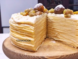 22、秋香栗子千层蛋糕,完成