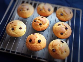 21、星巴克的爆头玛芬蛋糕,烤完拿出冷却。