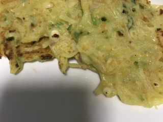 4、土豆混杂煎饼????,然后装盘 可以吃啦