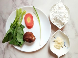 1、#宝宝辅食#杂蔬肉松面线,备好食材