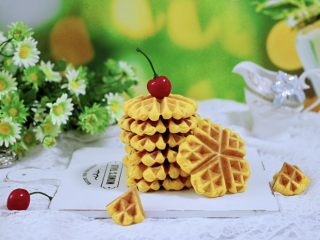 16、南瓜酸奶华夫饼,成品一