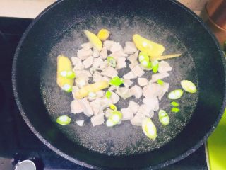 5、辅食-零添加牛肉肉松,在这里葱姜起到提味的作用、同时可去味,中火炖至牛肉完全熟透