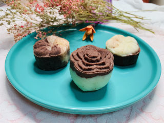 19、山药红豆糕,模具按压成形