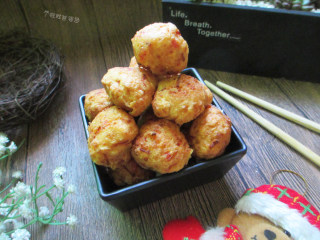 16、干炸蔬菜豆腐丸,这次的丸子偏素，豆腐比较多。喜欢吃肉的小伙伴可以变换比例