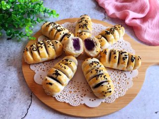 21、千层紫薯酥,成品