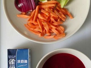 1、少女心（甜菜头奶油浓汤）-甜菜头做法之三,蔬菜改刀