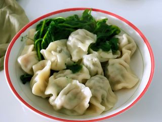 9、冬吃萝卜夏吃姜，不用医生开处方，胡萝卜白萝卜饺子吃起来,成品。