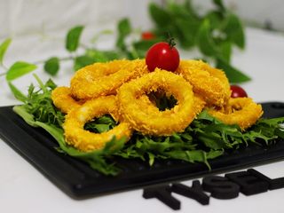 24、空气炸锅鱿鱼圈????【宝宝辅食】,成品一