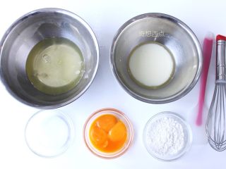 1、史上最详细的柔软蛋糕卷,准备好材料