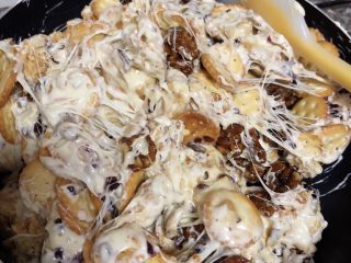 15、雪花酥,搅拌均匀，拉丝的状态