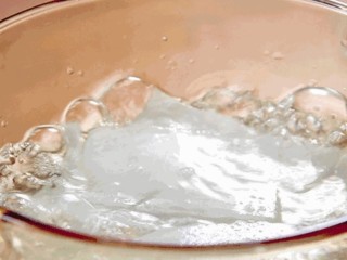 5、白萝卜鸡肉卷,锅里水煮开，下白萝卜片