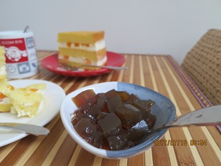 13、养颜圣品胶原满满的花胶冻,勺子挖开即可食用、