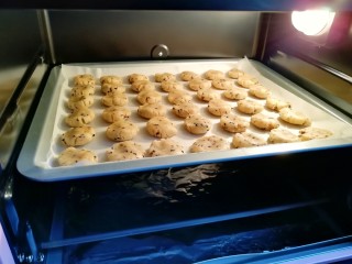 11、芝麻核桃一口酥,送入预热好的烤箱。