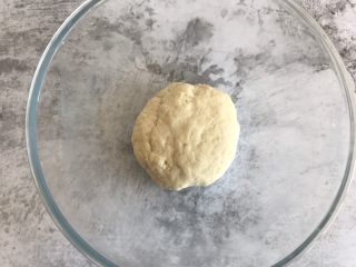 9、双色小馒头,揉成光滑的面团，醒发