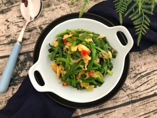 15、绿色美食~虾皮鸡蛋炒韭菜,很香,很鲜,很开胃