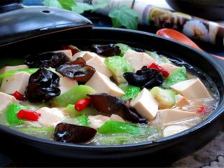 13、丝瓜炖豆腐,成品图欣赏