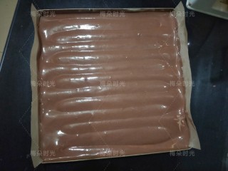 16、可可旋风蛋糕卷,然后调转方向，再划一遍。