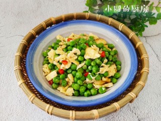 12、鸡蛋炒豌豆,成品
