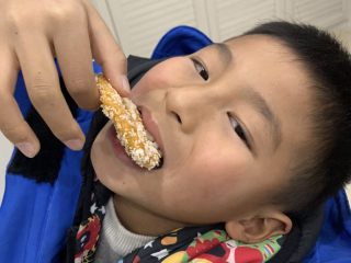 8、南瓜饼,好了，出锅了，可以开吃了????