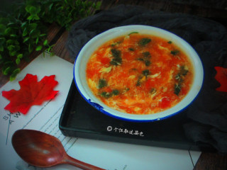 8、番茄鸡蛋汤,一碗拌喝下去,暖心又暖胃