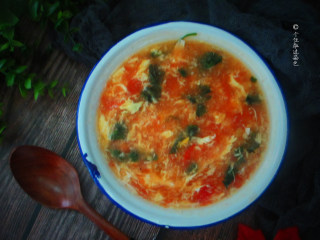 9、番茄鸡蛋汤,适合一个人而且没有时间做饭的人