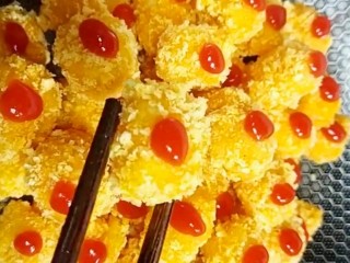 10、劲爆鸡米花,最后骑上番茄酱就可以吃了