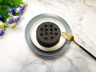 19、蜂窝煤戚风蛋糕,松软可口。