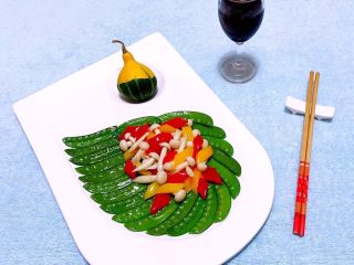 13、缤纷荷兰豆,搭配一杯美酒别有一番滋味