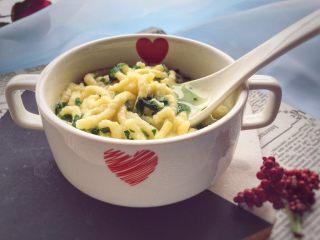 11、宝宝辅食9M➕:青菜鳕鱼面线,成品图